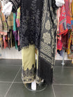 Maria B Linen DL-806-Black and Beige