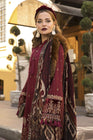 Maria B Linen DL-807-Maroon and Beige