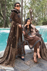 Maria B Linen Pakistani Dress DL-1001-Brown MAR129-Designer dhaage