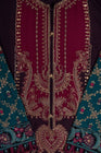 Maria B Linen Pakistani Suit DL-1002-Purple MAR131-Designer dhaage