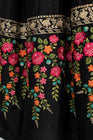 Maria B Sateen Maxi CST-403-Black MAR115