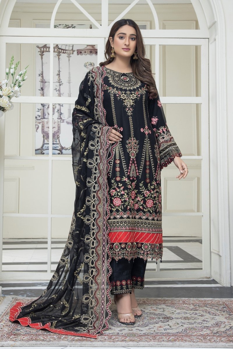 Mihrimah Chiffon Formal Suit MIH32-Designer dhaage