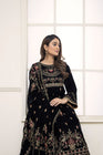 Mihrimah Embroidered Velvet 3 Piece Suit MIH38-Designer dhaage