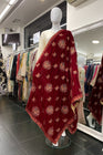 Mihrimah Embroidered Velvet Shawl MIH22-Designer dhaage