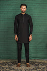 Nauroz Black Cotton Kurta Trouser NAU04