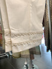 Off-white Trousers with double pearls lace TRO33