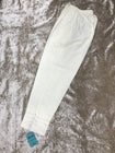 Off-white trousers with pearls TRO28