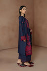 Sapphire Embroidered Cotton Satin 3 Piece Suit SAP126 - Designer dhaage