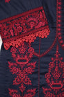 Sapphire Embroidered Cotton Satin 3 Piece Suit SAP126 - Designer dhaage