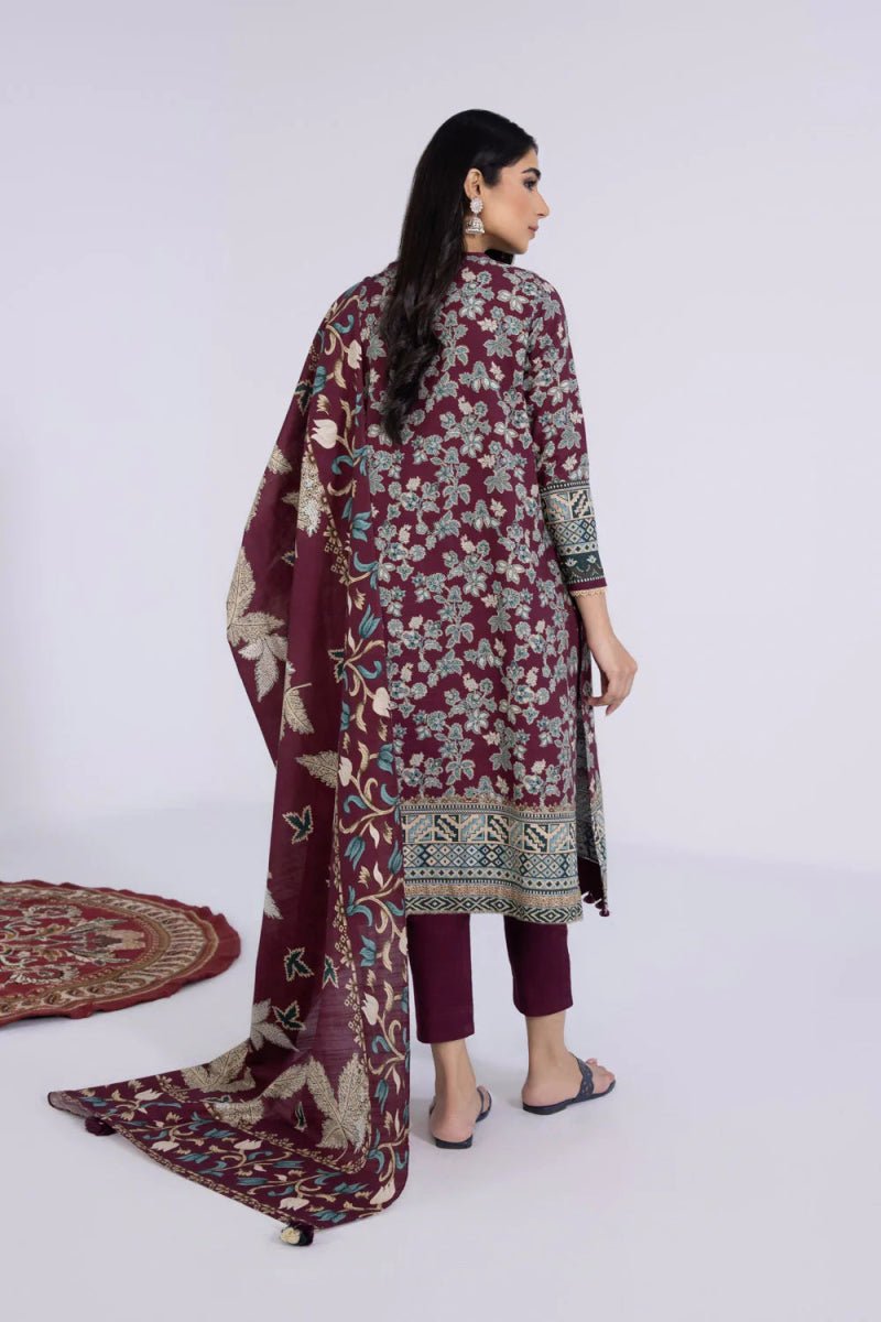 Panache Apparel Pret Embroidered Khaddar 3 Piece Suit Subtle