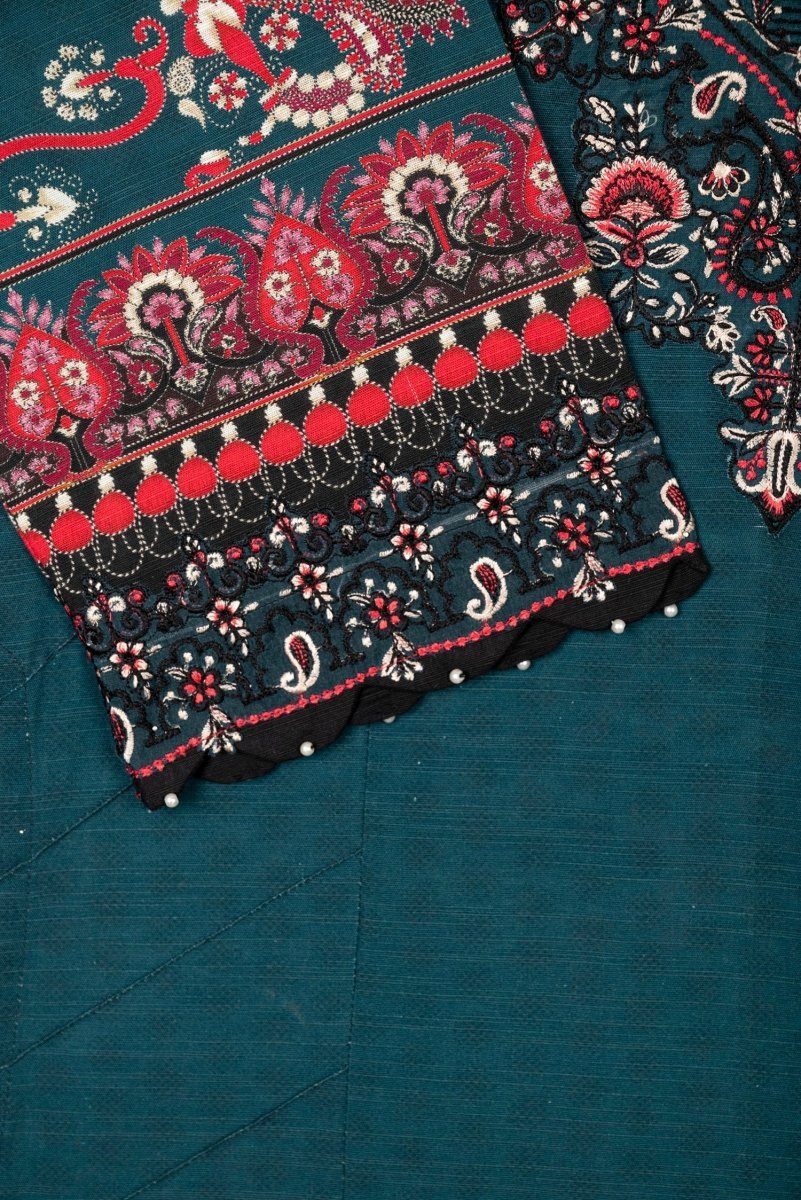 Sapphire Embroidered Khaddar 3 Piece Suit SAP109 - Designer dhaage