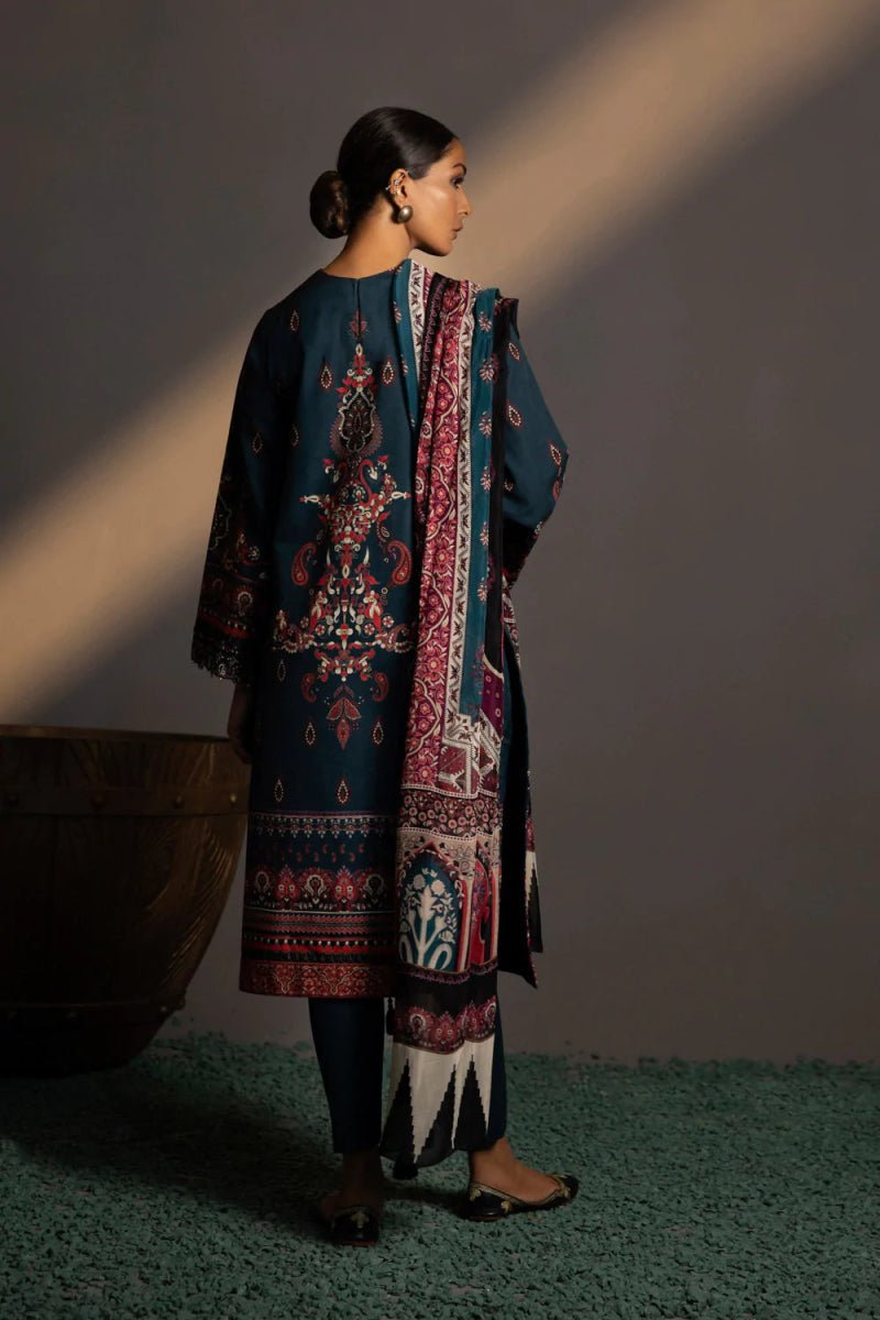 Sapphire Embroidered Khaddar 3 Piece Suit SAP109 - Designer dhaage