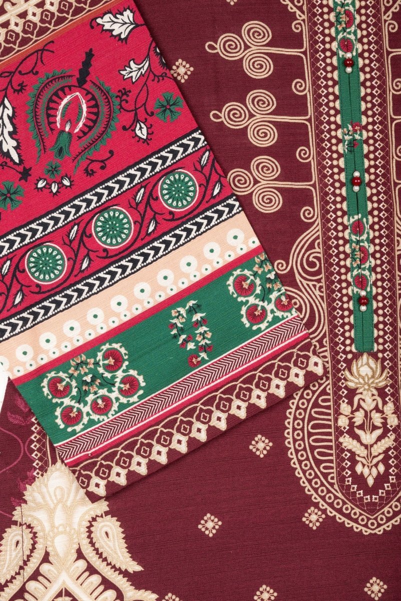 Sapphire Khaddar 3 Piece Suit SAP125 - Designer dhaage