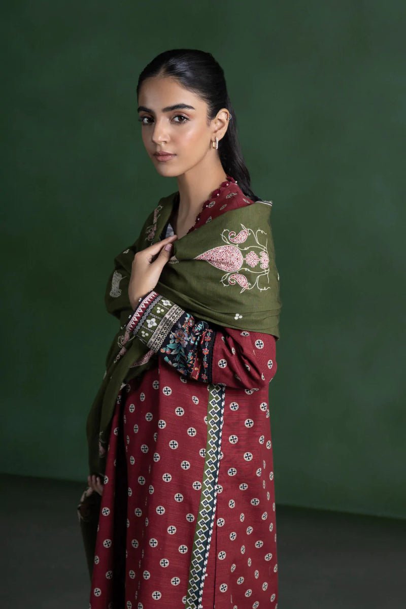 Sapphire Khaddar 3 Piece Suit SAP133 - Designer dhaage