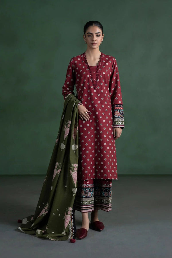 Sapphire Khaddar 3 Piece Suit SAP133 - Designer dhaage