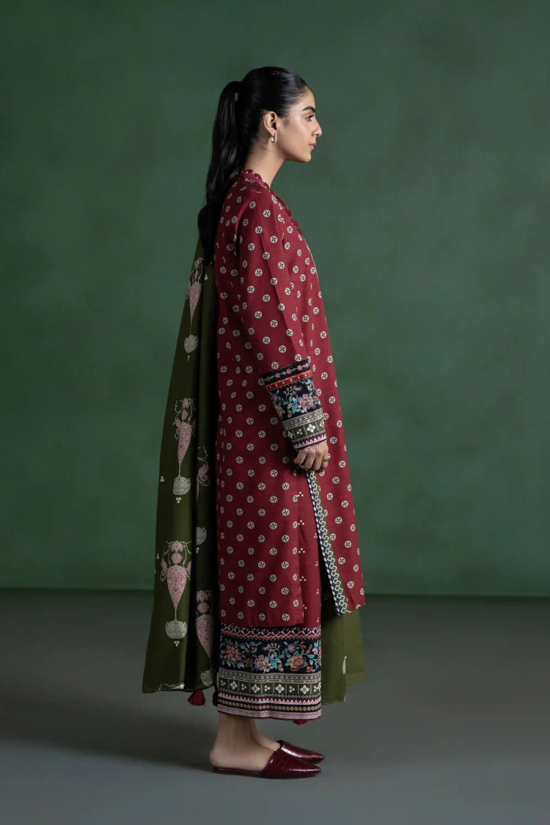 Sapphire Khaddar 3 Piece Suit SAP133 - Designer dhaage