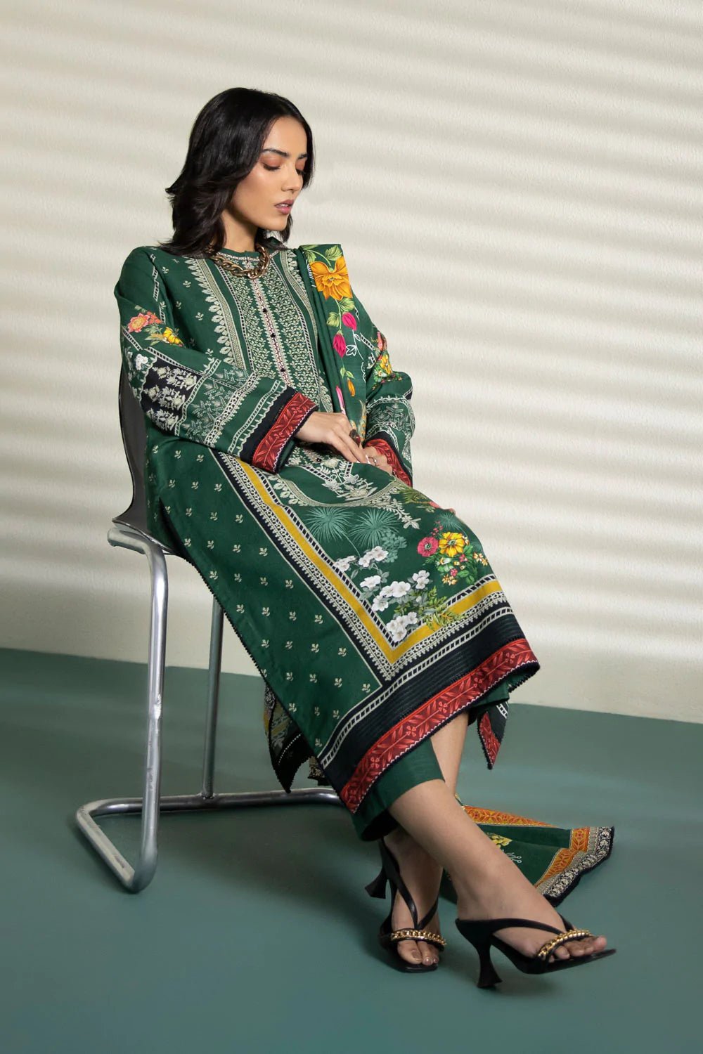 Sapphire Khaddar 3 Piece Suit SAP50-Designer dhaage