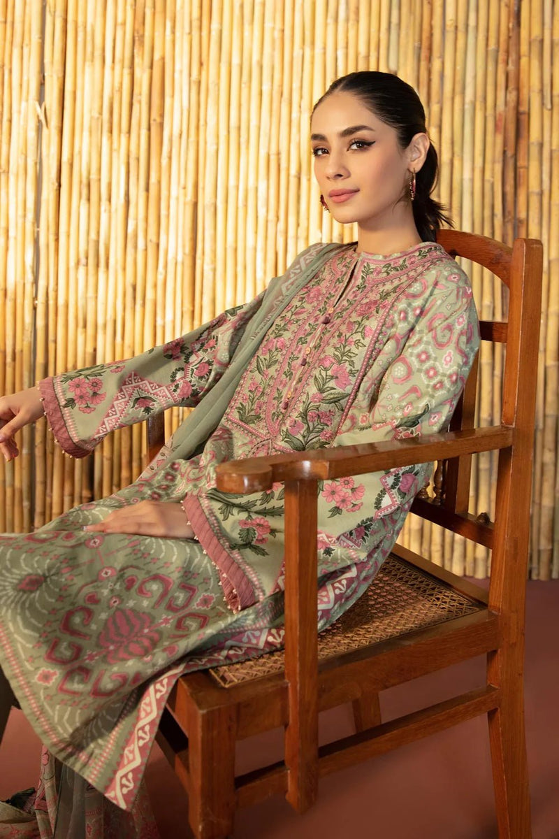 Humjoli Pret Embroidered Lawn 3 Piece Suit Sapphire