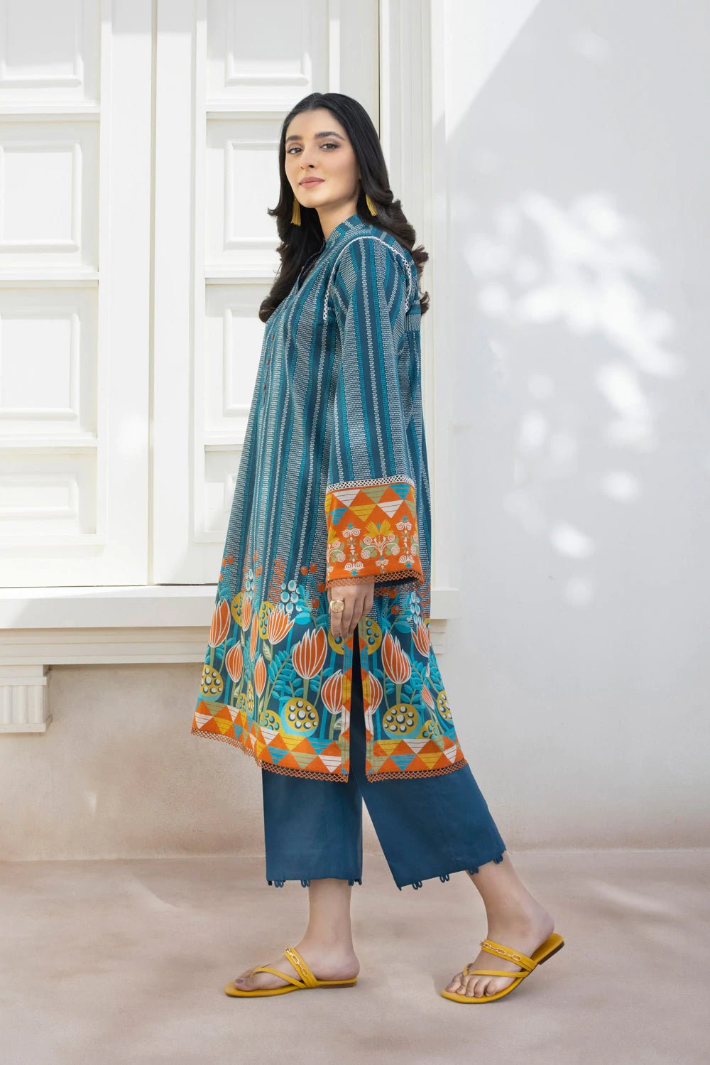 Sapphire Lawn Shirt SAP64-Designer dhaage