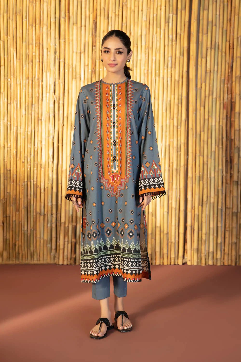Sapphire Lawn Shirt SAP69-Designer dhaage