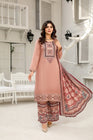 Simrans Ajrak Linen 3 Piece Suit SIM114