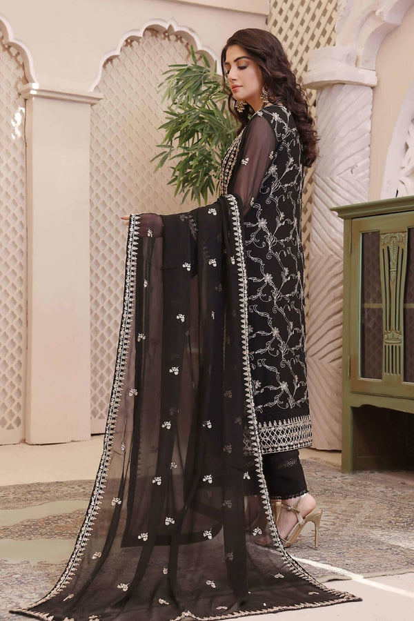 Wardah Chiffon Formal Suit WAR17-Designer dhaage