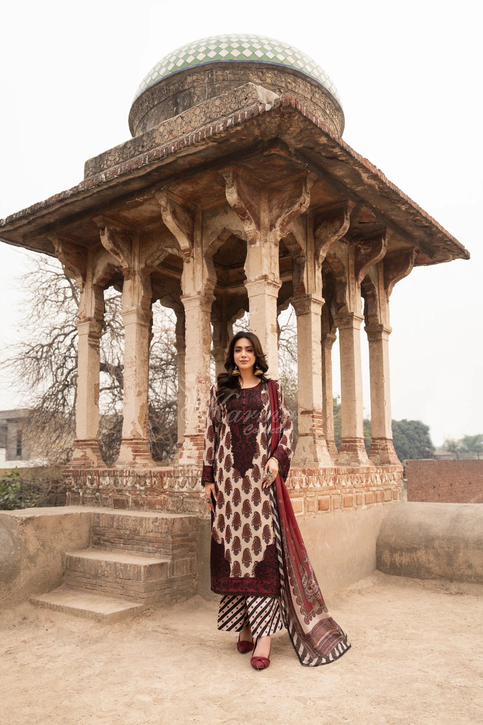 Karma Embroidered Georgette 3 Piece Suit KAR164
