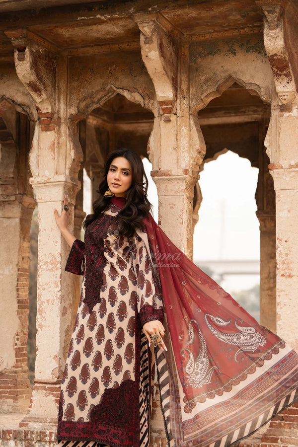Karma Embroidered Georgette 3 Piece Suit KAR164