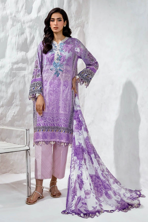 Sana Safinaz Muzlin 6B Embroidered Lawn 3 Piece Suit SAN339