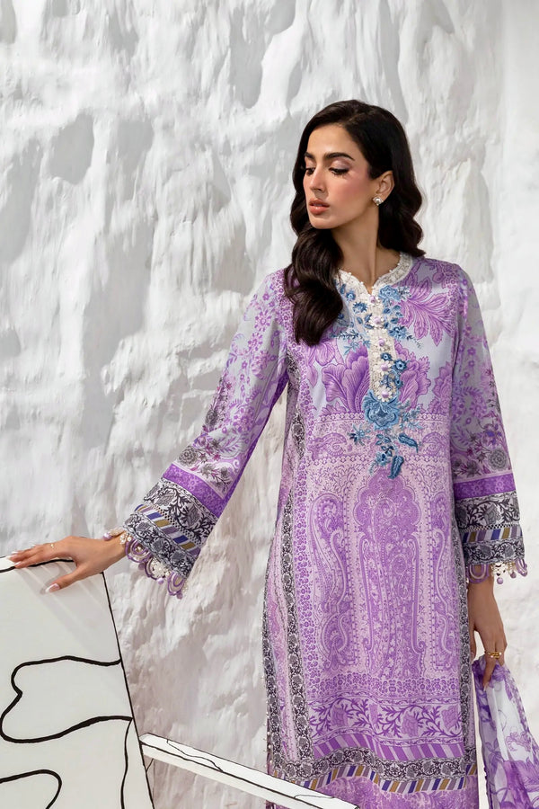 Sana Safinaz Muzlin 6B Embroidered Lawn 3 Piece Suit SAN339