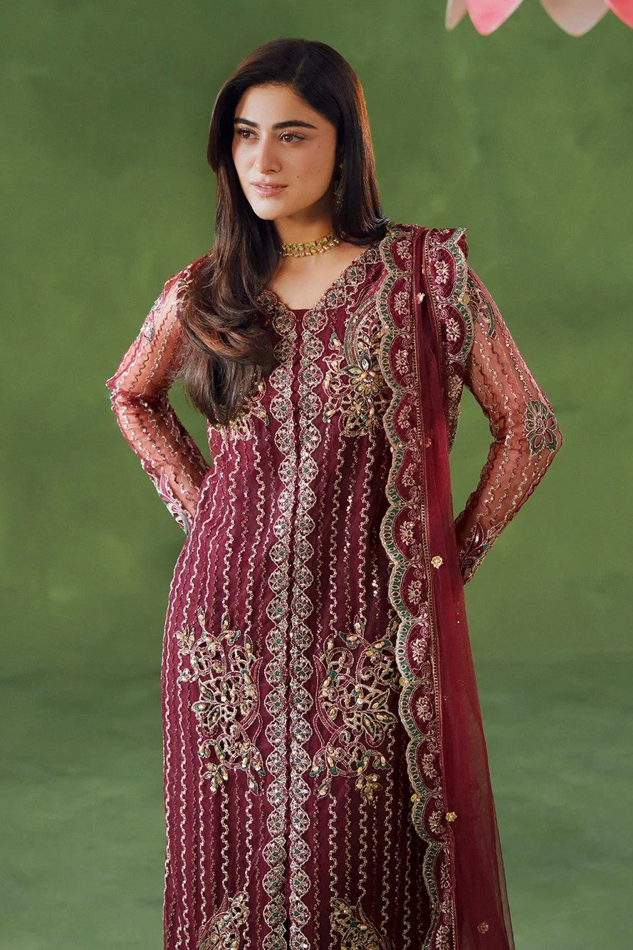 Allys Embellished Net Wedding Wear Sharara ALL157
