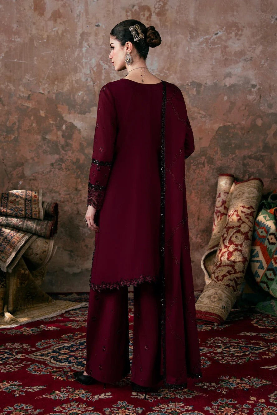 Allys Embroidered Karandi 3 Piece Suit ALL162