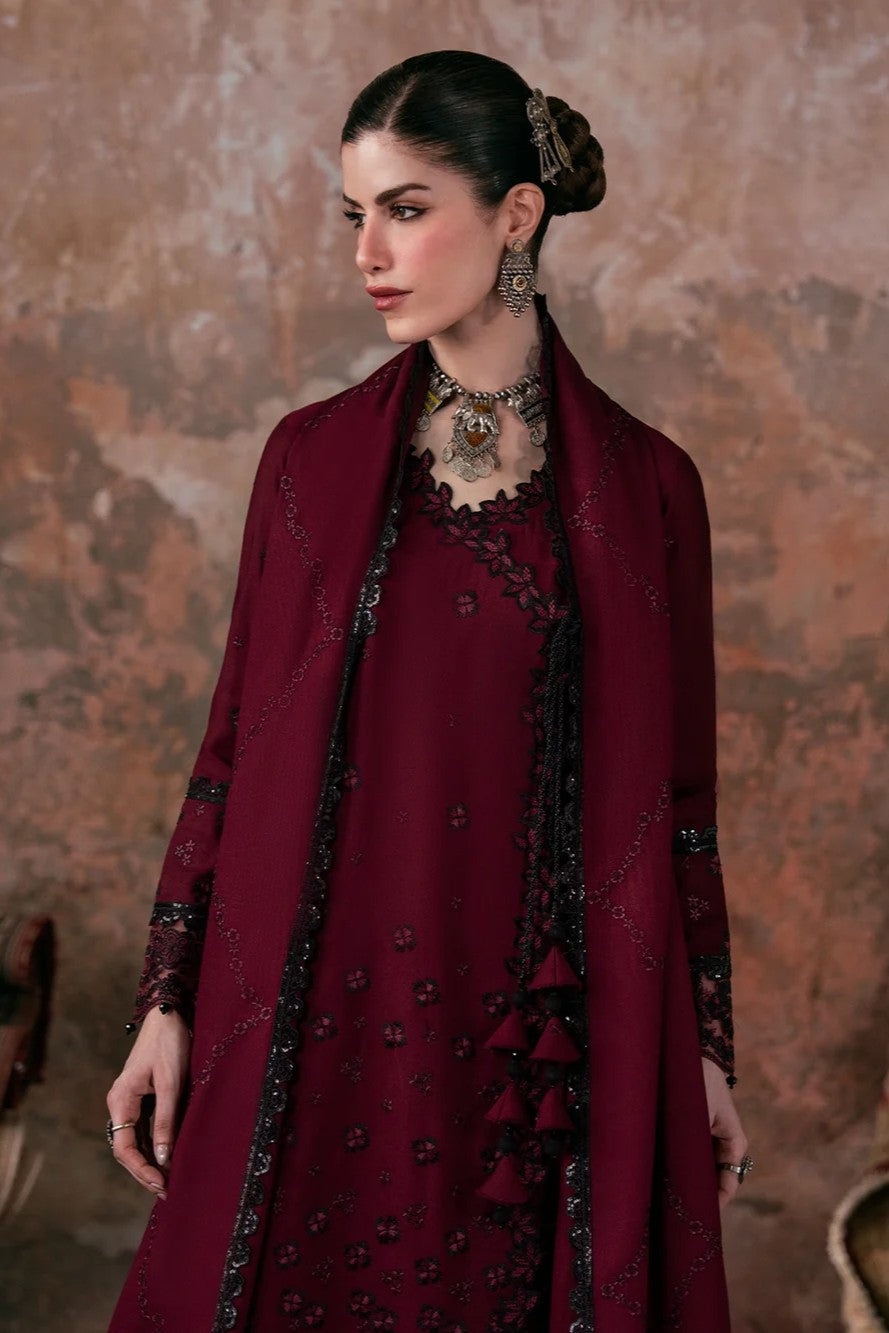 Allys Embroidered Karandi 3 Piece Suit ALL162