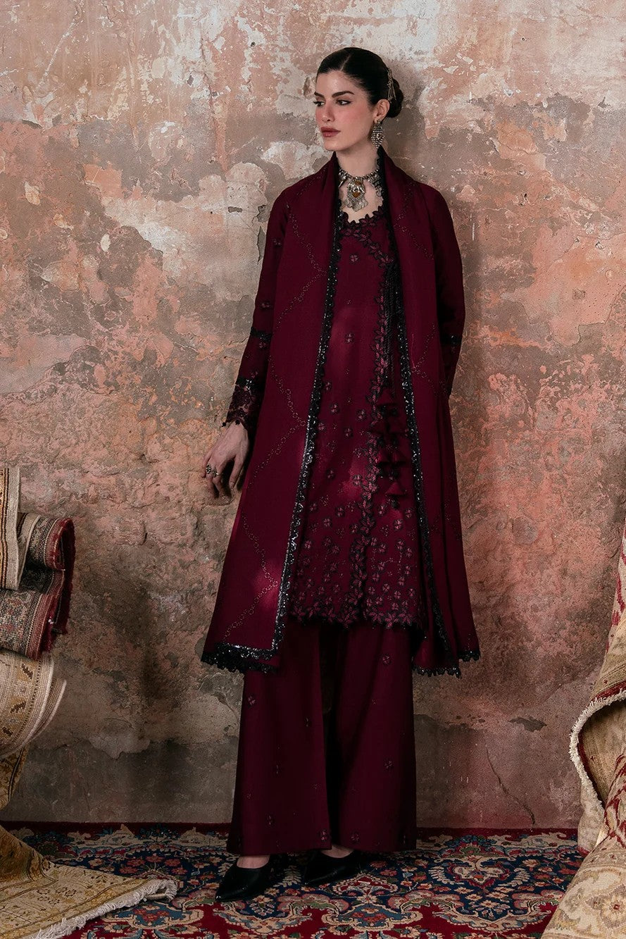 Allys Embroidered Karandi 3 Piece Suit ALL162