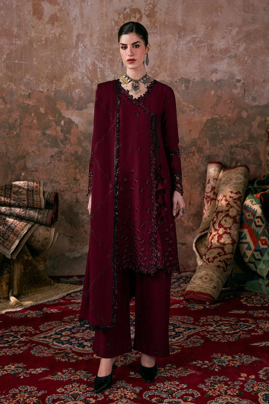Allys Embroidered Karandi 3 Piece Suit ALL162