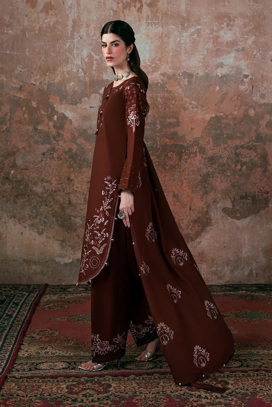 Allys Embroidered Karandi 3 Piece Shalwar Kameez ALL163