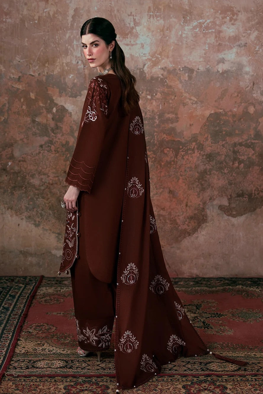 Allys Embroidered Karandi 3 Piece Shalwar Kameez ALL163