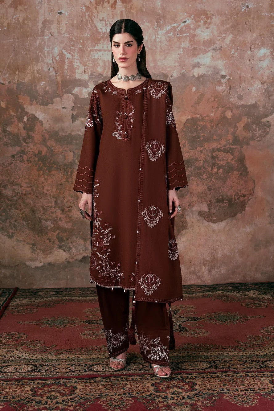 Allys Embroidered Karandi 3 Piece Shalwar Kameez ALL163