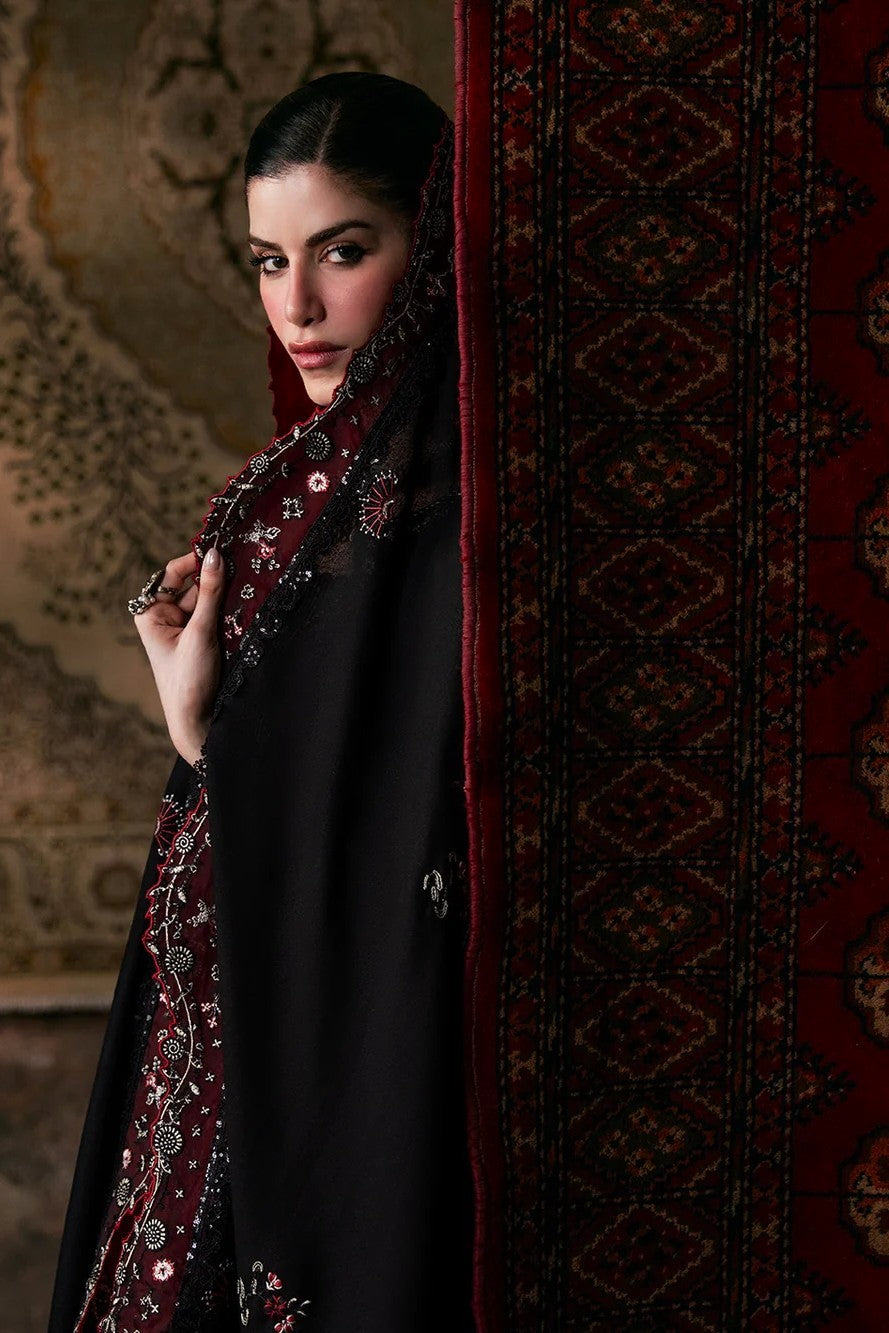 Allys Embroidered Karandi 3 Piece Suit ALL160