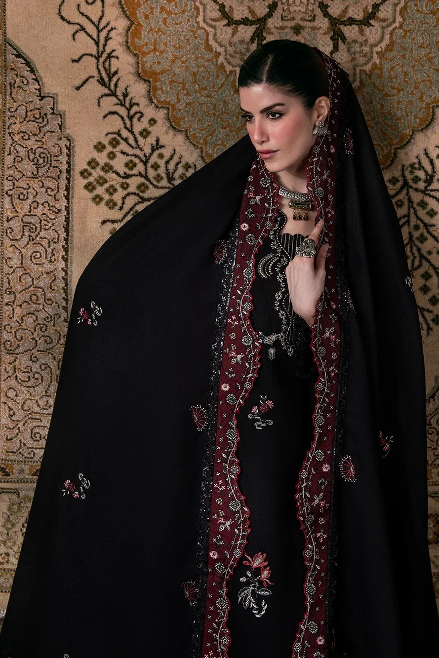 Allys Embroidered Karandi 3 Piece Suit ALL160