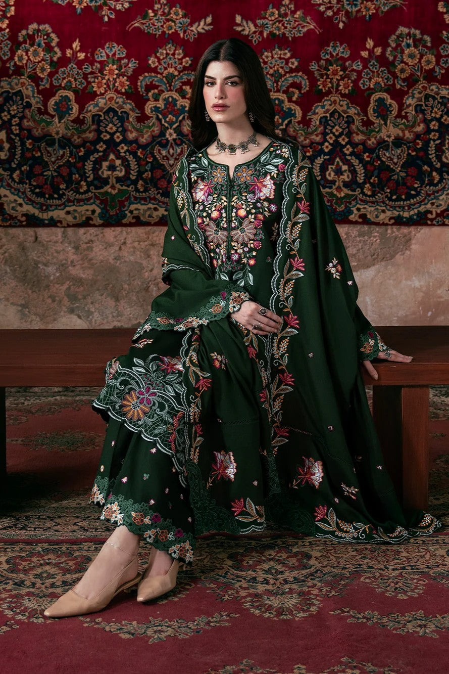 Allys Embroidered Karandi 3 Piece Suit ALL161