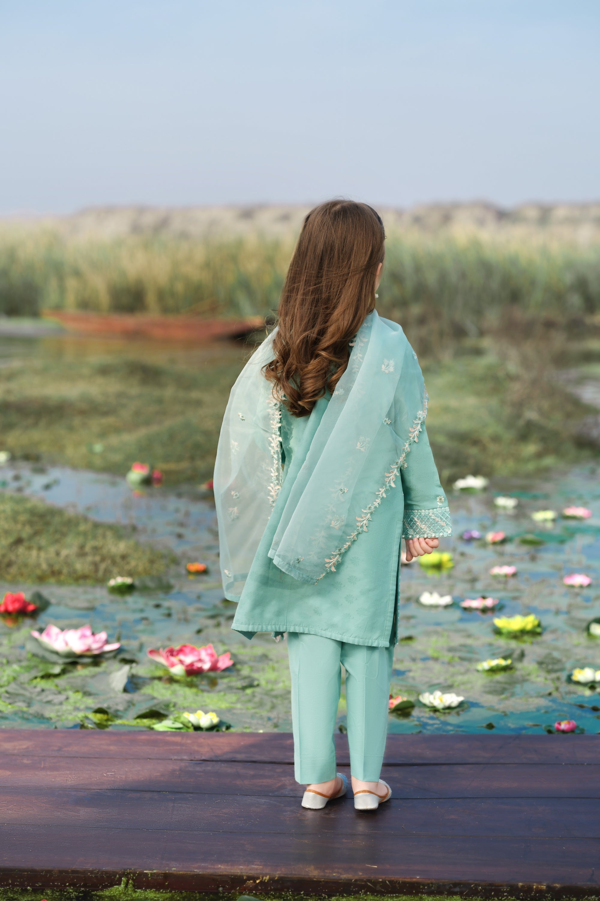 Allys Mama and Me Festive Pret Lotus Era Aqua ALL143