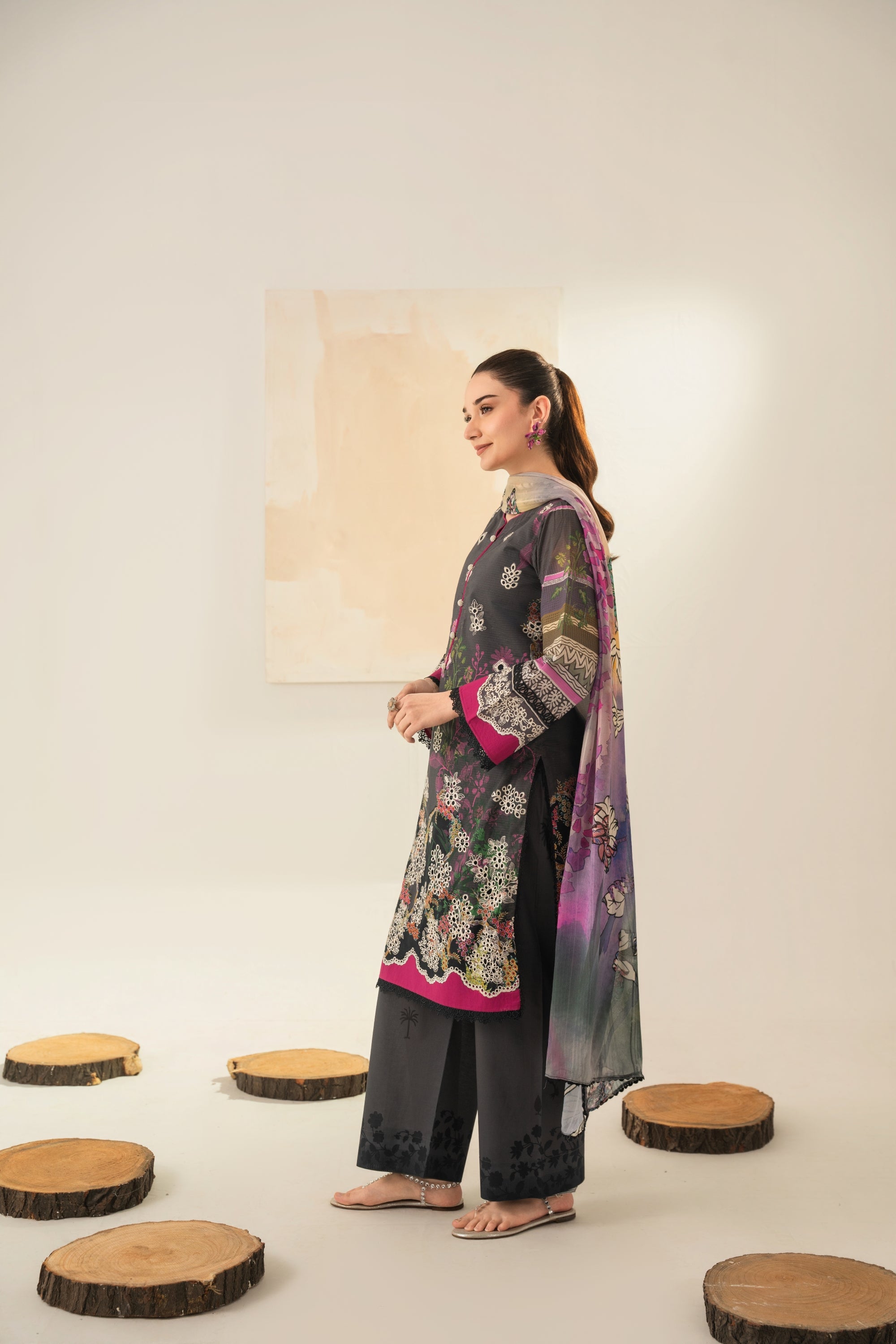 Amal Embroidered Lawn 3 Piece Suit ALL154