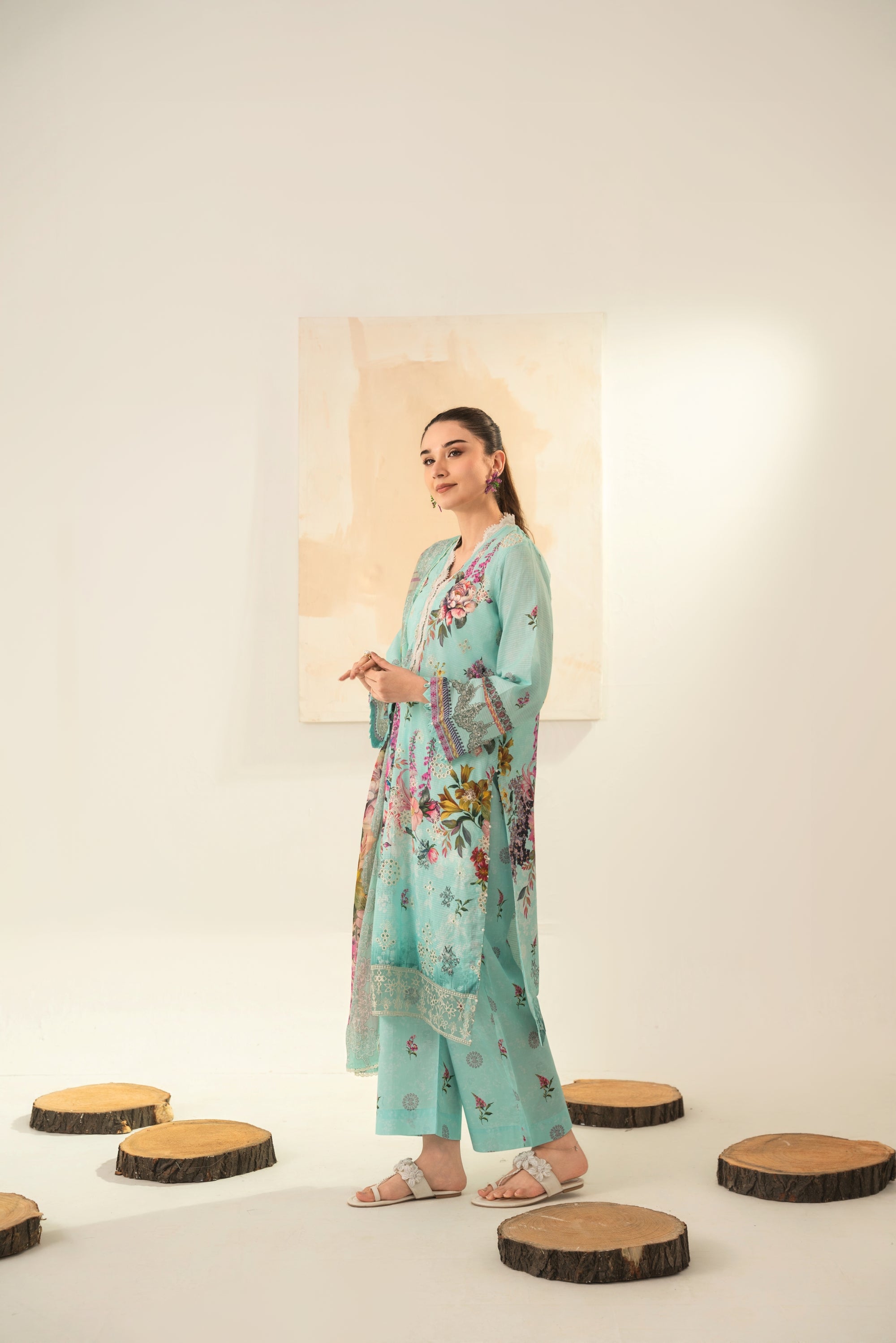 Amal Embroidered Lawn 3 Piece Suit ALL151