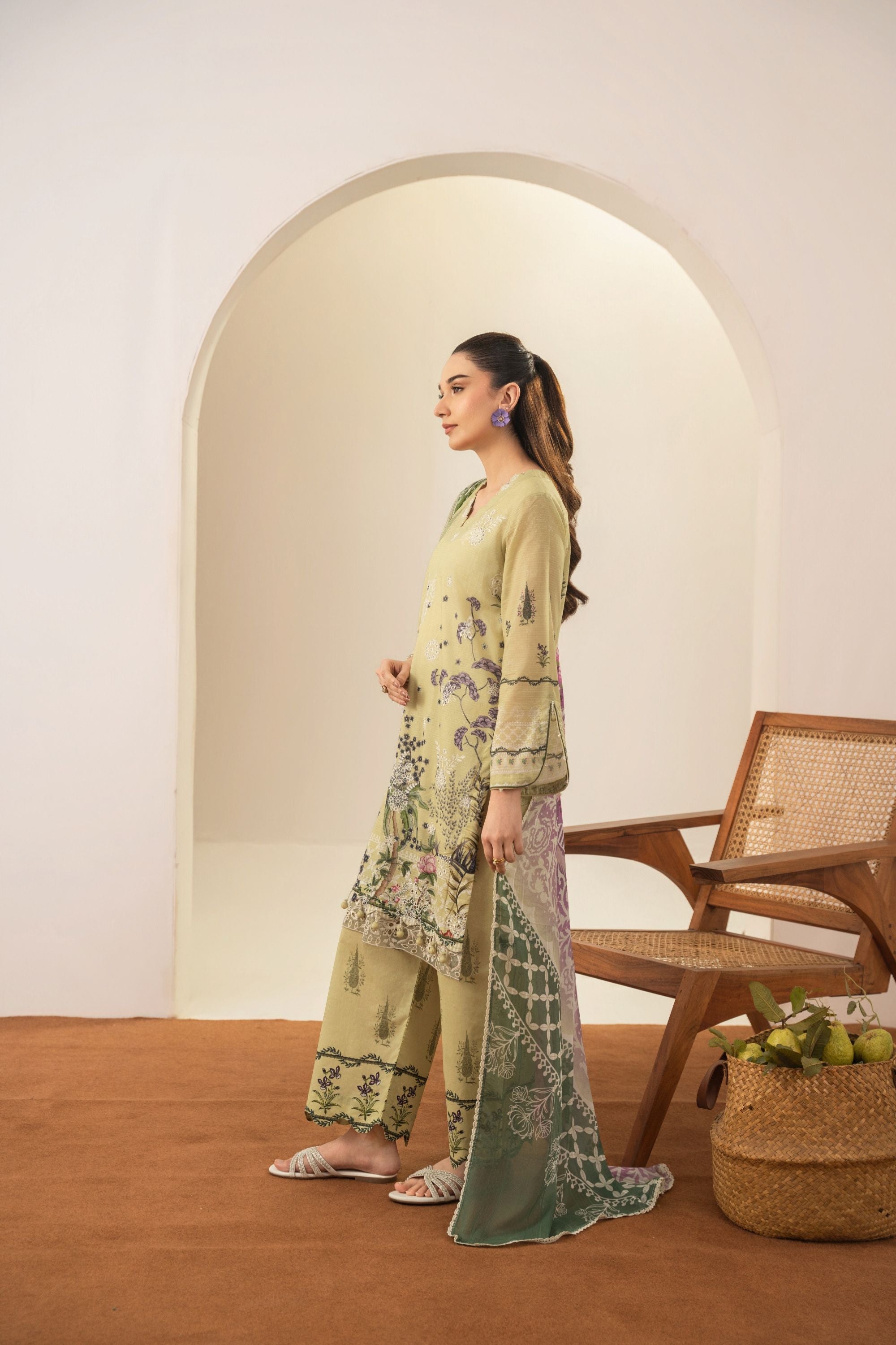Amal Embroidered Lawn 3 Piece Suit ALL152