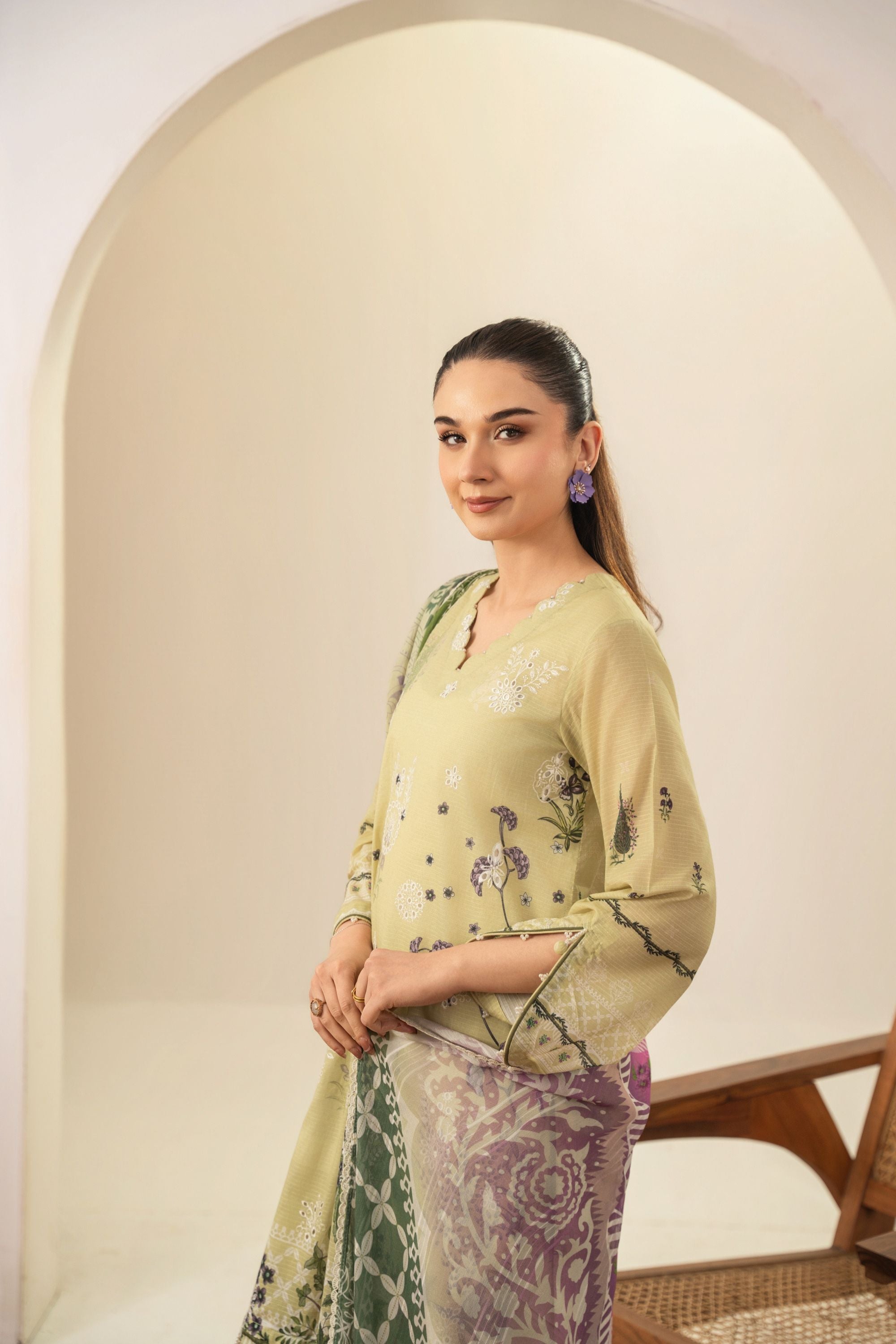 Amal Embroidered Lawn 3 Piece Suit ALL152