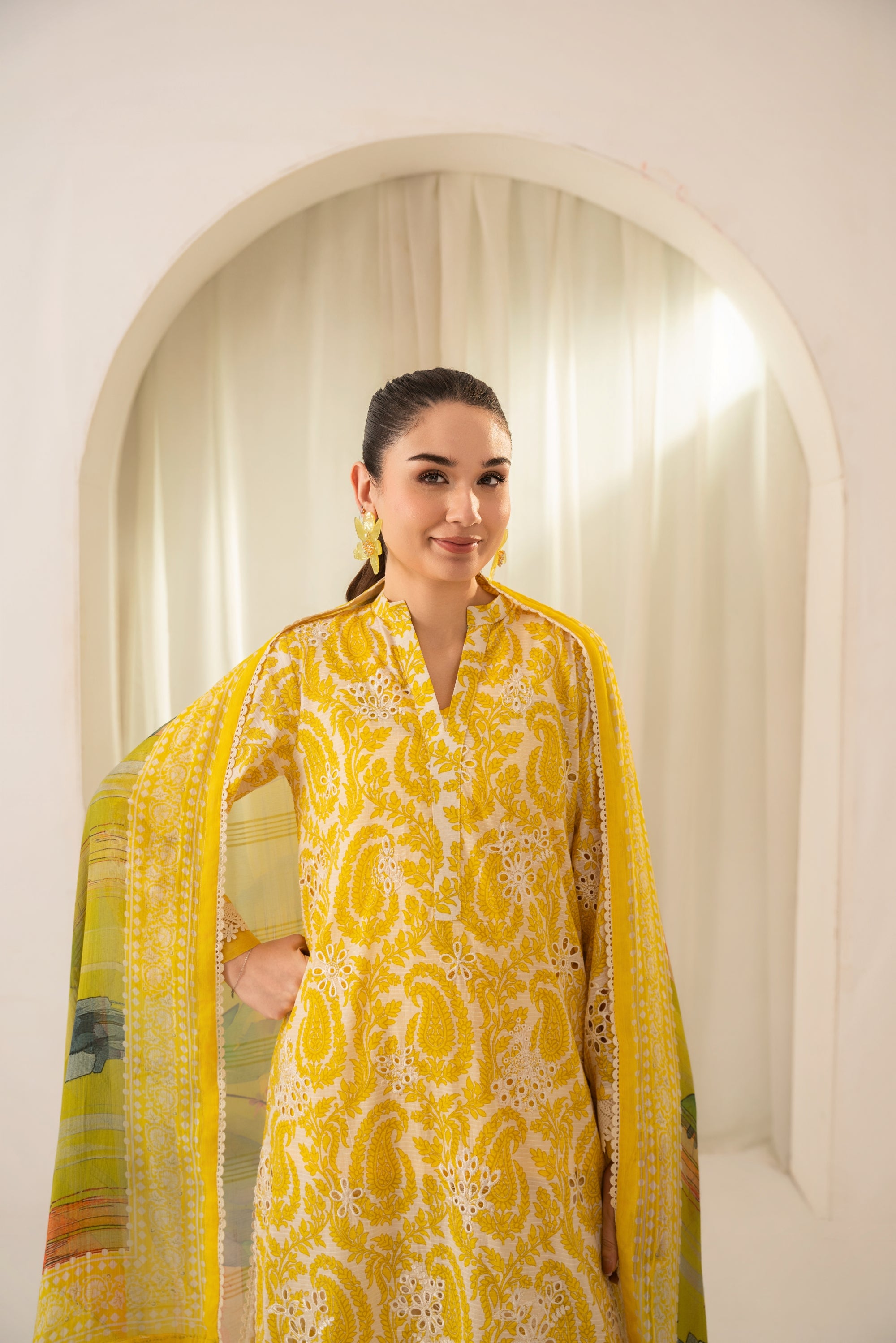 Amal Embroidered Lawn 3 Piece Suit ALL153