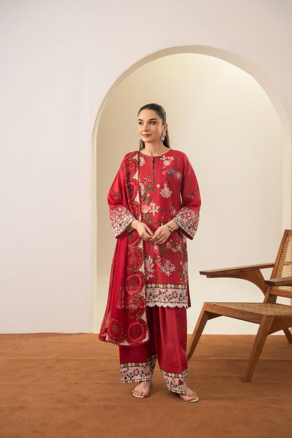 Amal Embroidered Lawn 3 Piece Shalwar Kameez ALL150