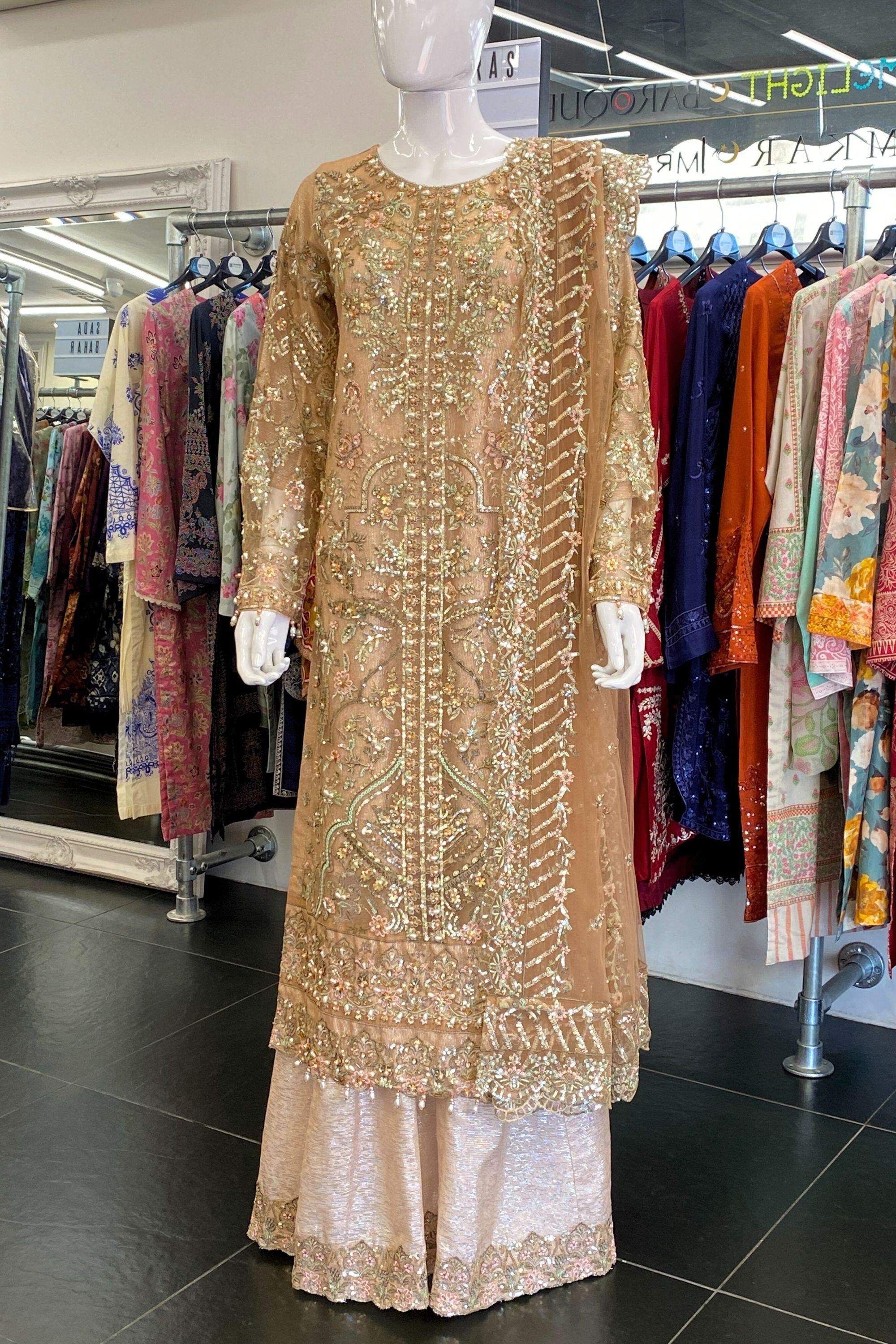 Areej Embellished Net Wedding Wear ARJ02