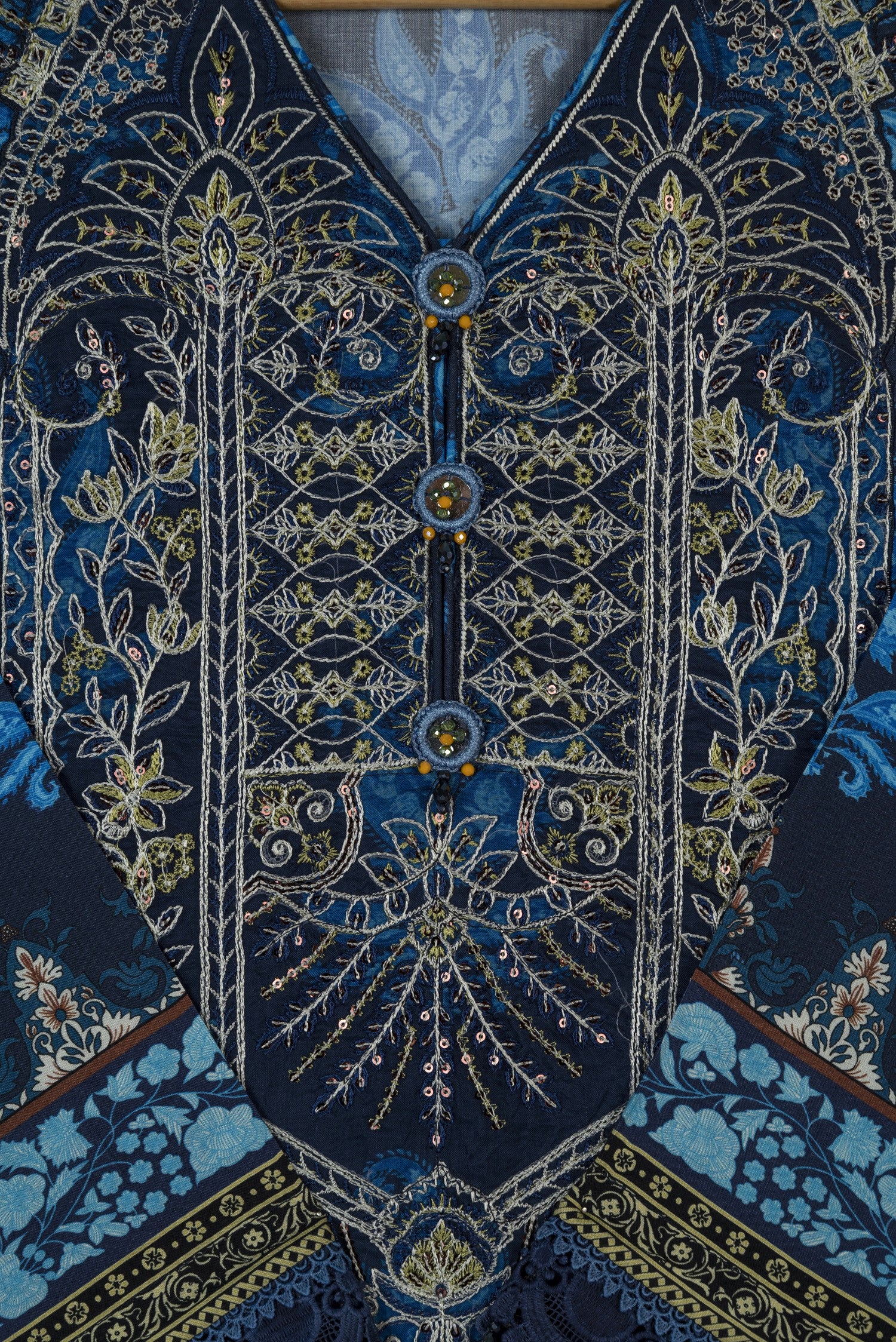 Asim Jofa Embroidered Viscose 3 Piece Suit ASJ01